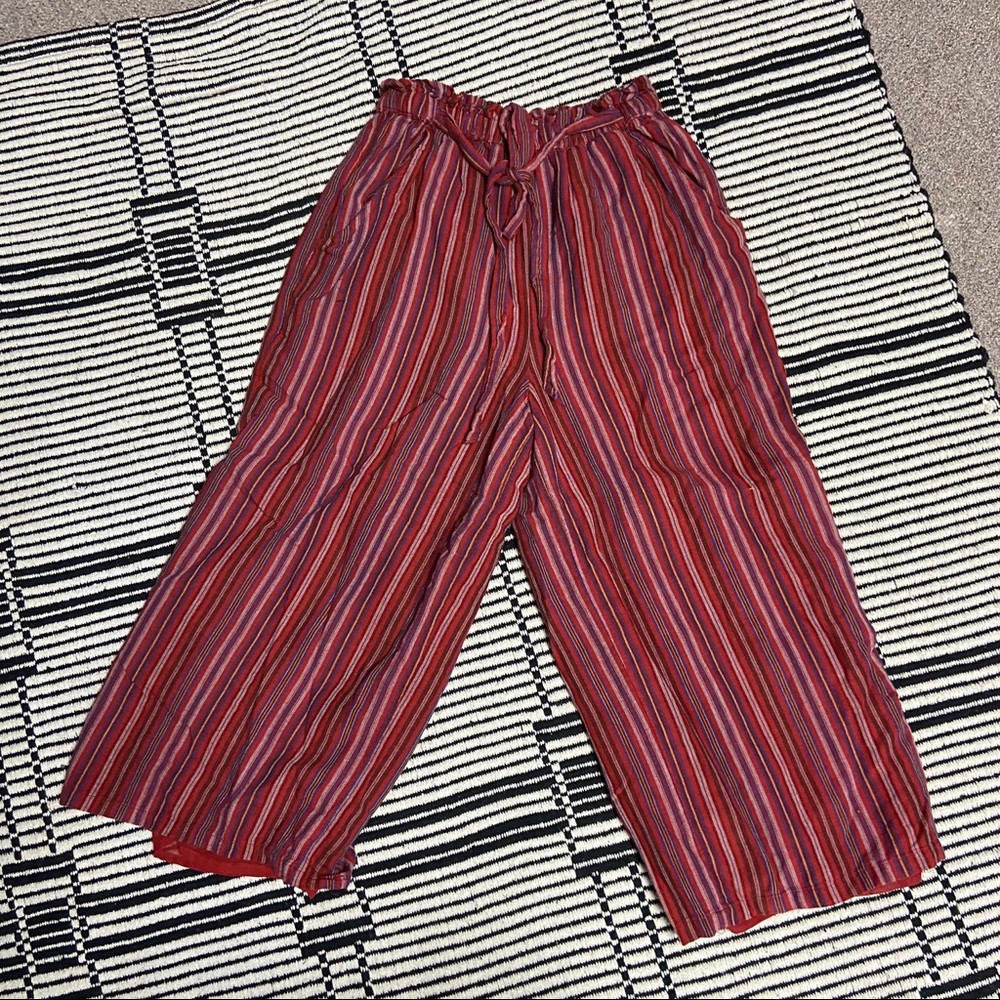 Striped, loose, float, American eagle pants